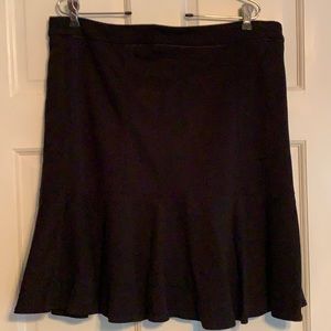 Woman’s black skirt